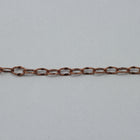 4mm x 2.5mm Antique Copper Crimped Oval Cable Chain CC155-General Bead