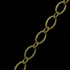 5mm x 9mm Antique Brass Flat Oval Chain CC161-General Bead