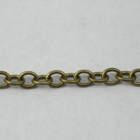 Antique Brass 7mm x 8mm Classic Cable Chain CC167-General Bead