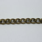 Antique Brass 7mm x 6mm Double Oval Chain CC169-General Bead
