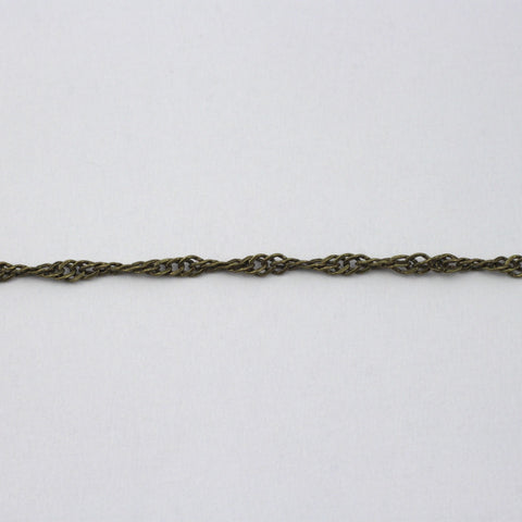 Antique Brass 1.5mm Spiral Link Chain CC170-General Bead