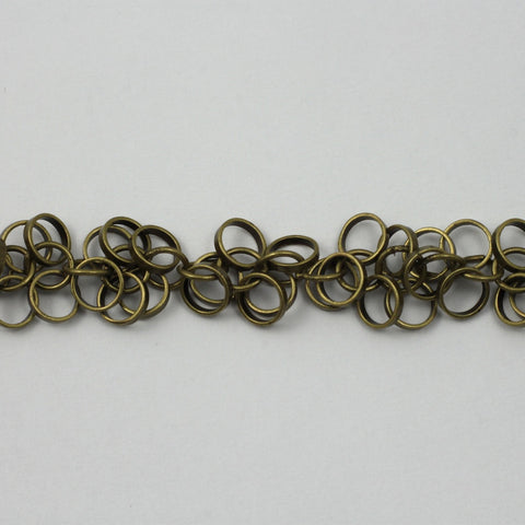 Antique Brass 5mm Dangle Links Chain CC171-General Bead
