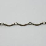 Antique Brass 12mm x 1.5mm Curved Chain CC172-General Bead