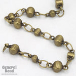 Antique Brass Alternating Disc Chain CC250-General Bead