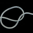 4mm Turquoise/Gold Flat Braided Chain #CC92-General Bead