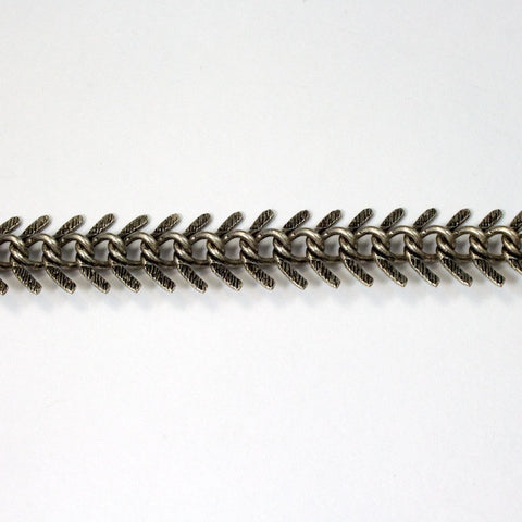 Antique Silver, 14mm Fish Bone Chain CC88-General Bead