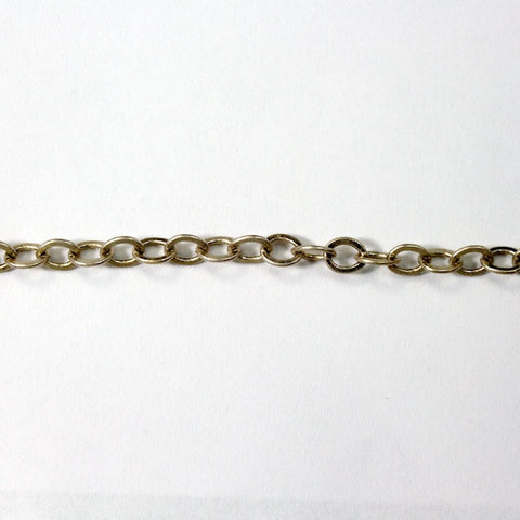 Antique Brass, 5mm x 4.5mm Flat Cable Chain CC89-General Bead