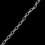 3mm x 2.5mm Antique Silver Figaro Chain CC90-General Bead