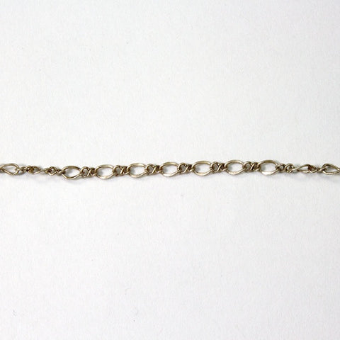 3mm x 2.5mm Antique Silver Figaro Chain CC90-General Bead