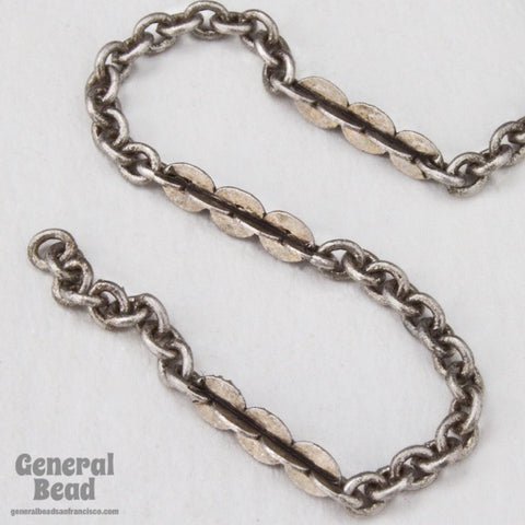 2mm x 1.5mm Antique Silver Petite Cable Chain CC96-General Bead