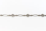 Antique Silver 8mm Filigree and Eyelet Chain #CC111-General Bead