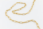 Matte Gold 7.9mm Rectangular Cable Chain #CC124-General Bead