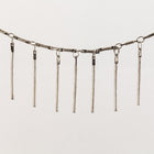 Antique Silver 25mm Bar Drop Chain #CC134-General Bead