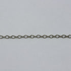 Antique Silver, 3mm Small Oval Links & Bows Chain CC143-General Bead