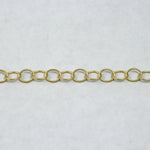 Matte Gold, 6mm x 5mm Fine Oval Cable Chain CC149-General Bead