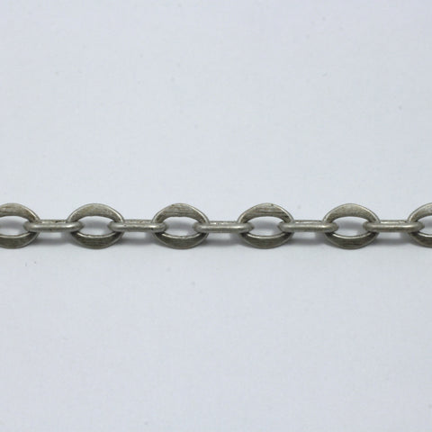 Antique Silver 8mm x 6mm Flat Oval Chain CC164-General Bead