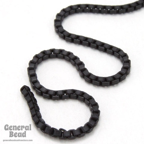 Matte Black 2mm Box Chain CC205-General Bead