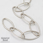 8mm x 16.5mm Antique Silver Oval Link Chain CC209-General Bead