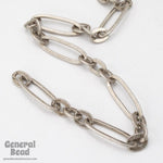 17.7mm x 6mm Antique Silver Stretched Oval Chain CC216-General Bead