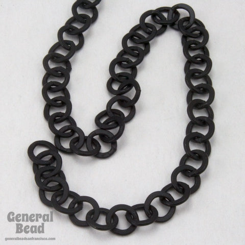 6.4mm Matte Black Round Cable Chain-General Bead