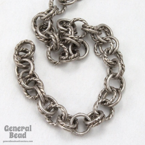 6.8mm Antique Silver Double Link Cable Chain CC227-General Bead
