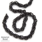 5mm Matte Black Rope Chain-General Bead