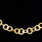 9mm Matte Gold Flattened Textured Cable Chain CC87-General Bead