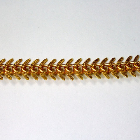 Matte Gold, 14mm Fish Bone Chain CC88-General Bead