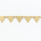 Matte Gold 7.25mm Triangle Drop Chain #CC105-General Bead