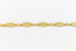 Matte Gold 15mm Hammered Oval Chain #CC109-General Bead