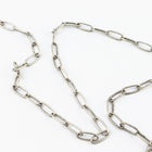 Antique Silver 7.9mm Rectangular Cable Chain #CC124-General Bead