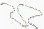 Antique Silver 7.9mm Rectangular Cable Chain #CC124-General Bead