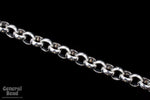 Bright Silver, 7mm Round Rolo Chain CC135-General Bead