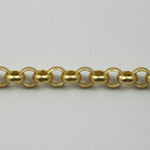 Matte Gold 7mm Round Rolo Chain CC135-General Bead