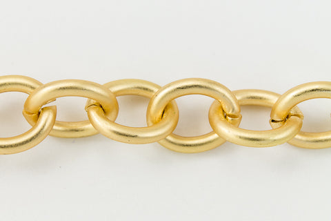 Matte Gold 7mm x 8mm Classic Cable Chain CC167-General Bead