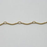 Matte Gold 12mm x 1.5mm Curved Chain CC172-General Bead