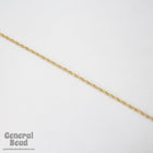 3mm Matte Gold Textured and Plain Rope Chain CC217-General Bead