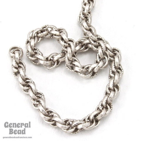 5mm Antique Silver Rope Chain CC233-General Bead