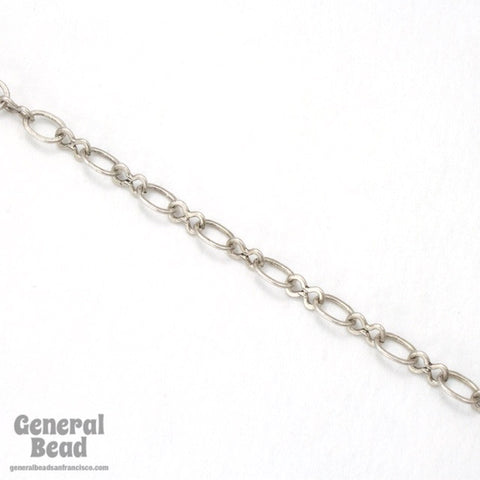 5.4mm x 4.4mm and 5.2mm x 3mm Antique Silver Figure 8 Chain CC236-General Bead