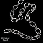 5.4mm x 4.4mm and 5.2mm x 3mm Antique Silver Figure 8 Chain CC236-General Bead