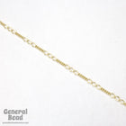 5mm x 3mm Matte Gold Figaro Chain CC258-General Bead