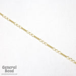 5mm x 3mm Matte Gold Figaro Chain CC258-General Bead