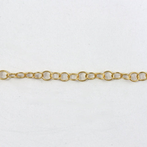 Matte Gold, 4mm Round Cable Chain CC46-General Bead
