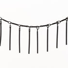 Matte Black 25mm Bar Drop Chain #CC134-General Bead