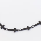 Matte Black 14mm Cross Chain #CC136-General Bead