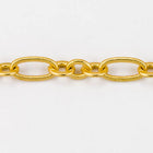 Matte Gold, 2mm Rings & 4mm Ovals Chain CC147-General Bead