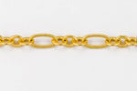 Matte Gold, 2mm Rings & 4mm Ovals Chain CC147-General Bead