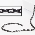2mm x 4mm Matte Black Peanut Chain CC150-General Bead
