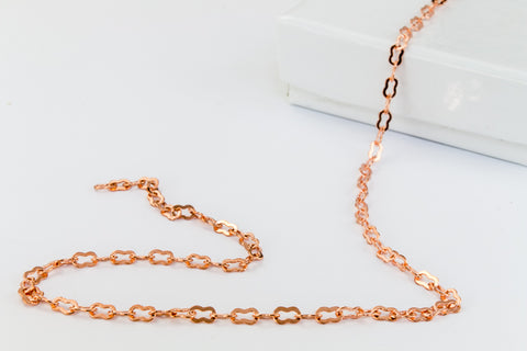 3mm x 4mm Bright Copper Drop Link Chain CC151-General Bead