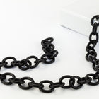 Matte Black 7mm x 8mm Classic Cable Chain CC167-General Bead